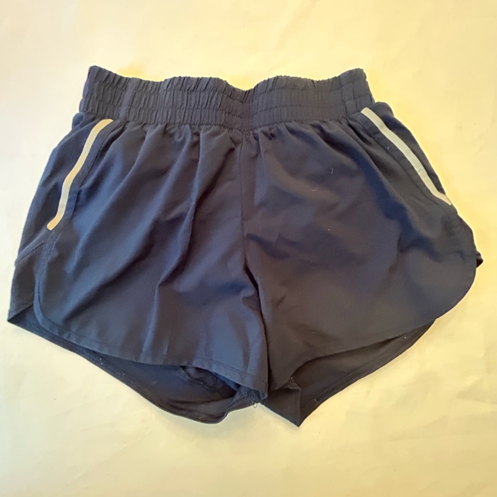 ATHLETIC WORKS navy blue running shorts